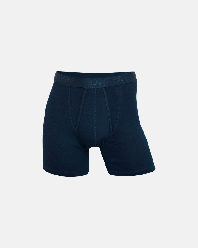 Boxer Gylf Rib, Bomull, Navy -Dovre