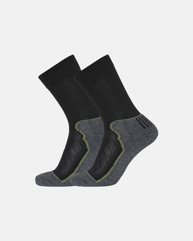Terry sokker, økologisk ull, svart -Dovre