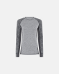 Langermet t-skjorte, 100% merino ull, grå -Dovre Women