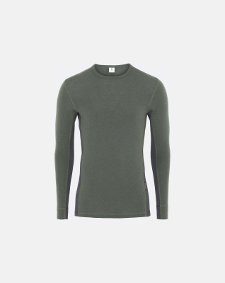 Langermet t-skjorte, 100% økologisk ull, grønn -Dovre Langermet t-skjorte, 100% økologisk ull, grønn -Dovre