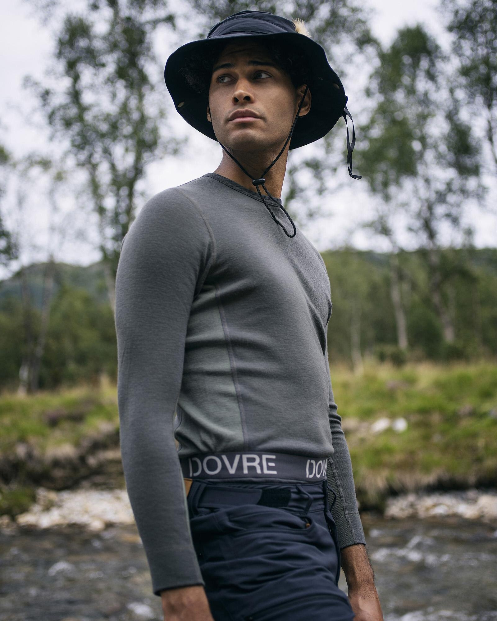 Langermet t-skjorte, 100% økologisk ull, grønn -Dovre Langermet t-skjorte, 100% økologisk ull, grønn -Dovre