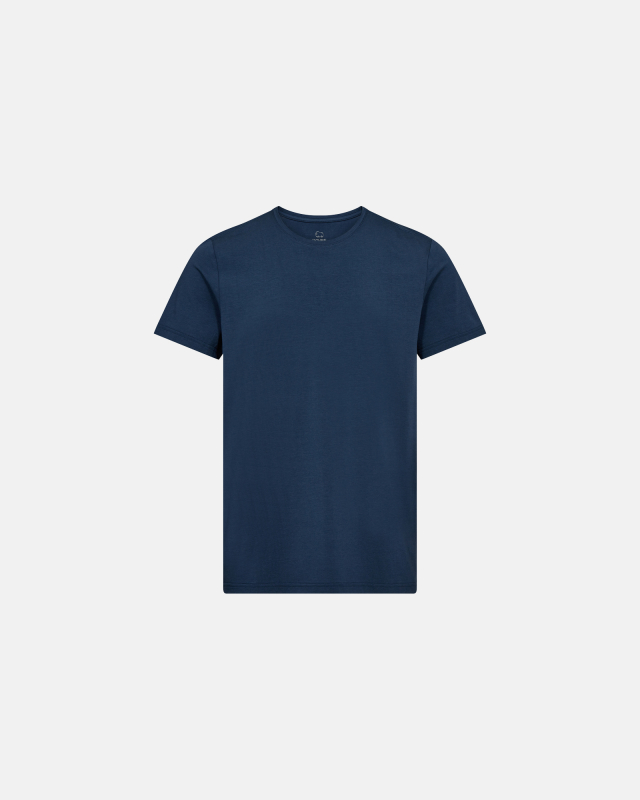 T-skjorte o-hals | bambusviskose | blå -Dovre