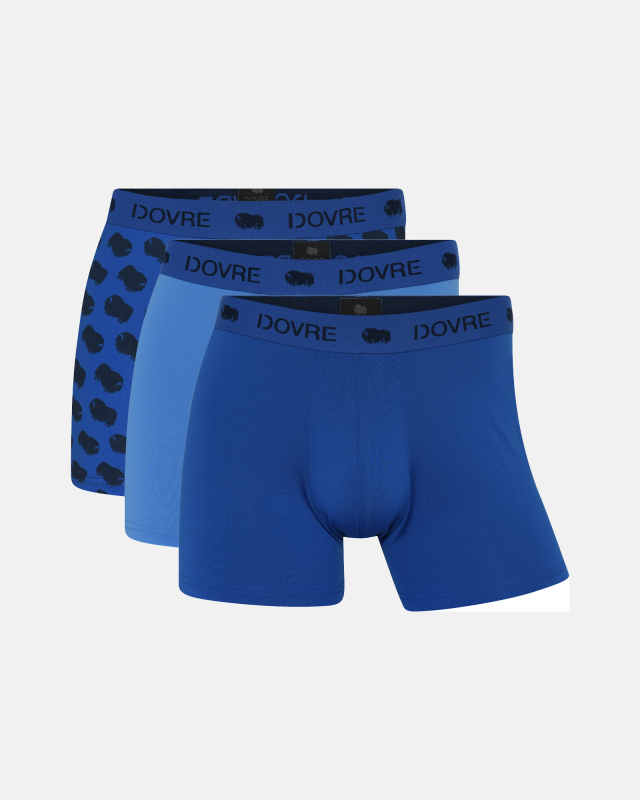 Boxer, Resirkulert polyester, 3-pakning, Flerfarget -Dovre