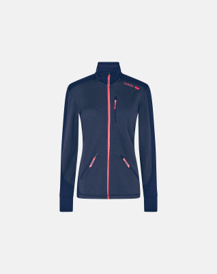 Jakke "zip", 100% ull, Navy -Dovre Women Jakke "zip", 100% ull, Navy -Dovre Women