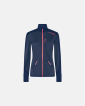 Jakke "zip", 100% ull, Navy - Dovre Women
