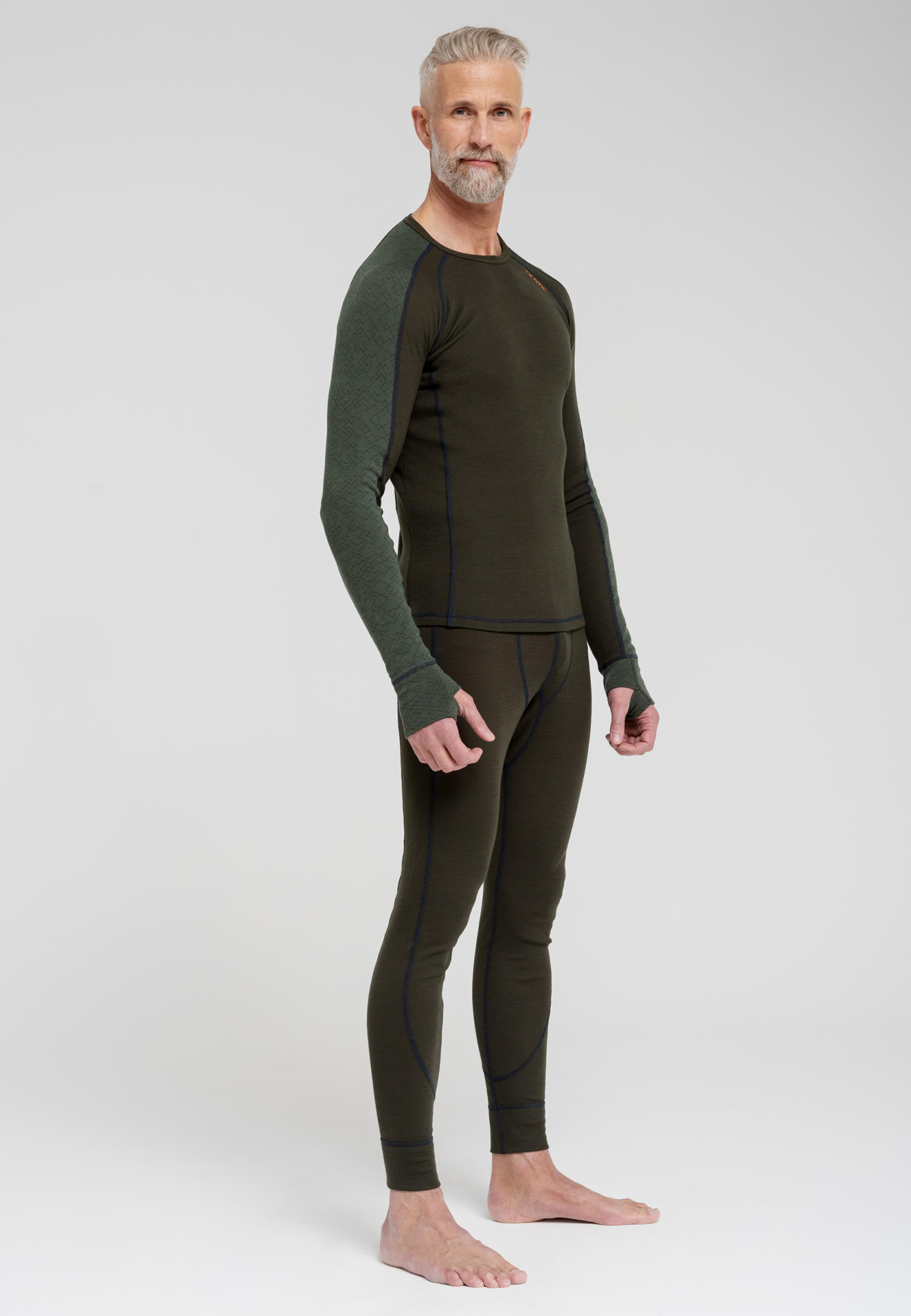 Langermet t-skjorte, 100% ull, Grønn -Dovre Langermet t-skjorte, 100% ull, Grønn -Dovre