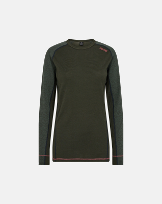 Langermet t-skjorte , 100% ull, Grønn -Dovre Women Langermet t-skjorte , 100% ull, Grønn -Dovre Women