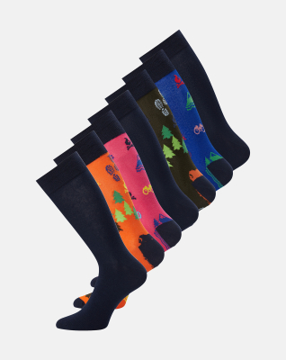 Sokker, Bomull, 7-pakning, flerfarget 101 -Dovre Sokker, Bomull, 7-pakning, flerfarget 101 -Dovre