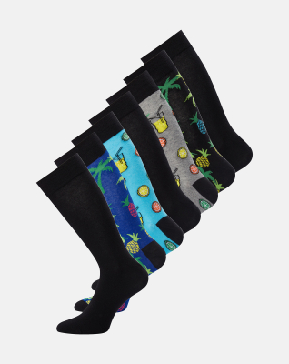 Sokker, Bomull, 7-pakning, flerfarget 100 -Dovre Sokker, Bomull, 7-pakning, flerfarget 100 -Dovre