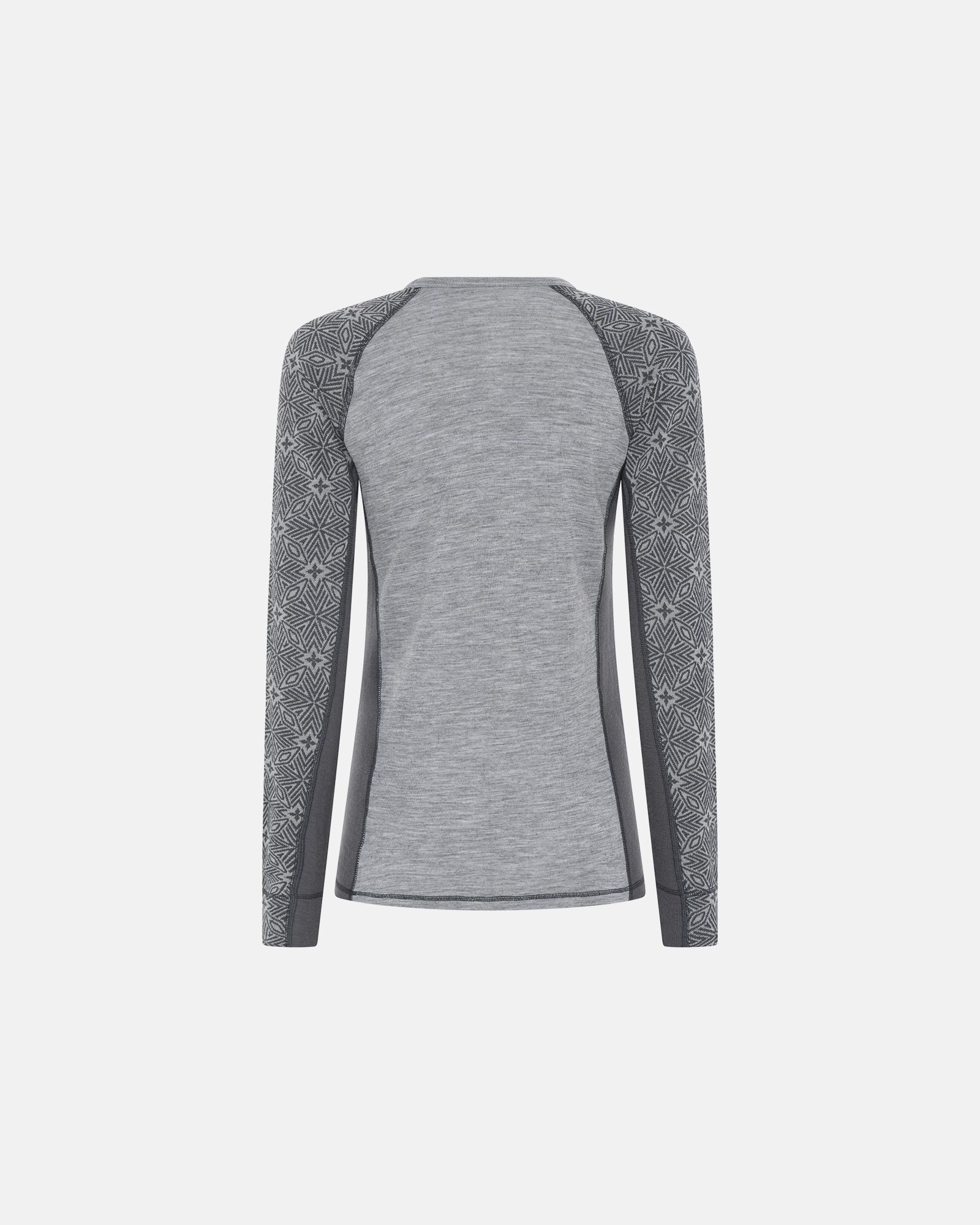 Langermet t-skjorte, 100% merino ull, grå -Dovre Women Langermet t-skjorte, 100% merino ull, grå -Dovre Women