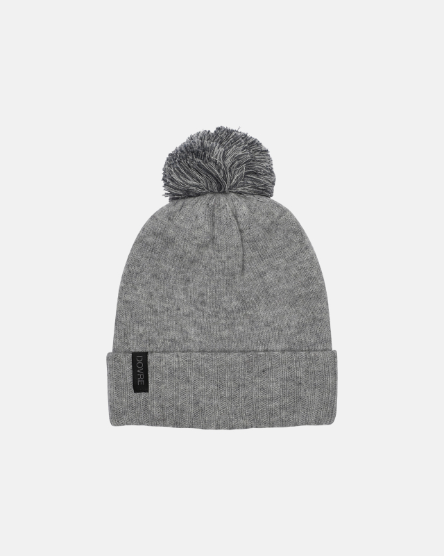 Lue, 100% merino ull, grå -Dovre Women