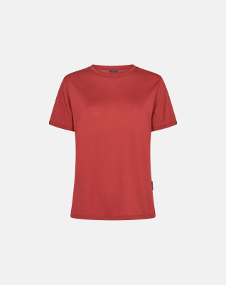 T-skjorte "light", 100% ull, Rød -Dovre Women T-skjorte "light", 100% ull, Rød -Dovre Women
