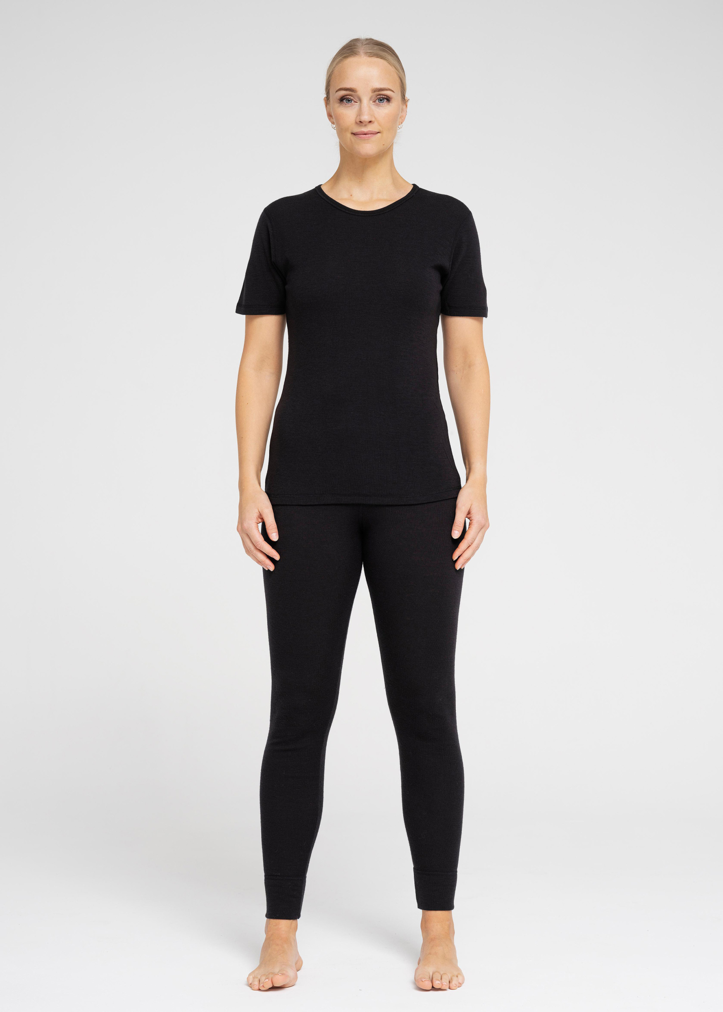 T-skjorte, 100% ull, svart -Dovre Women T-skjorte, 100% ull, svart -Dovre Women