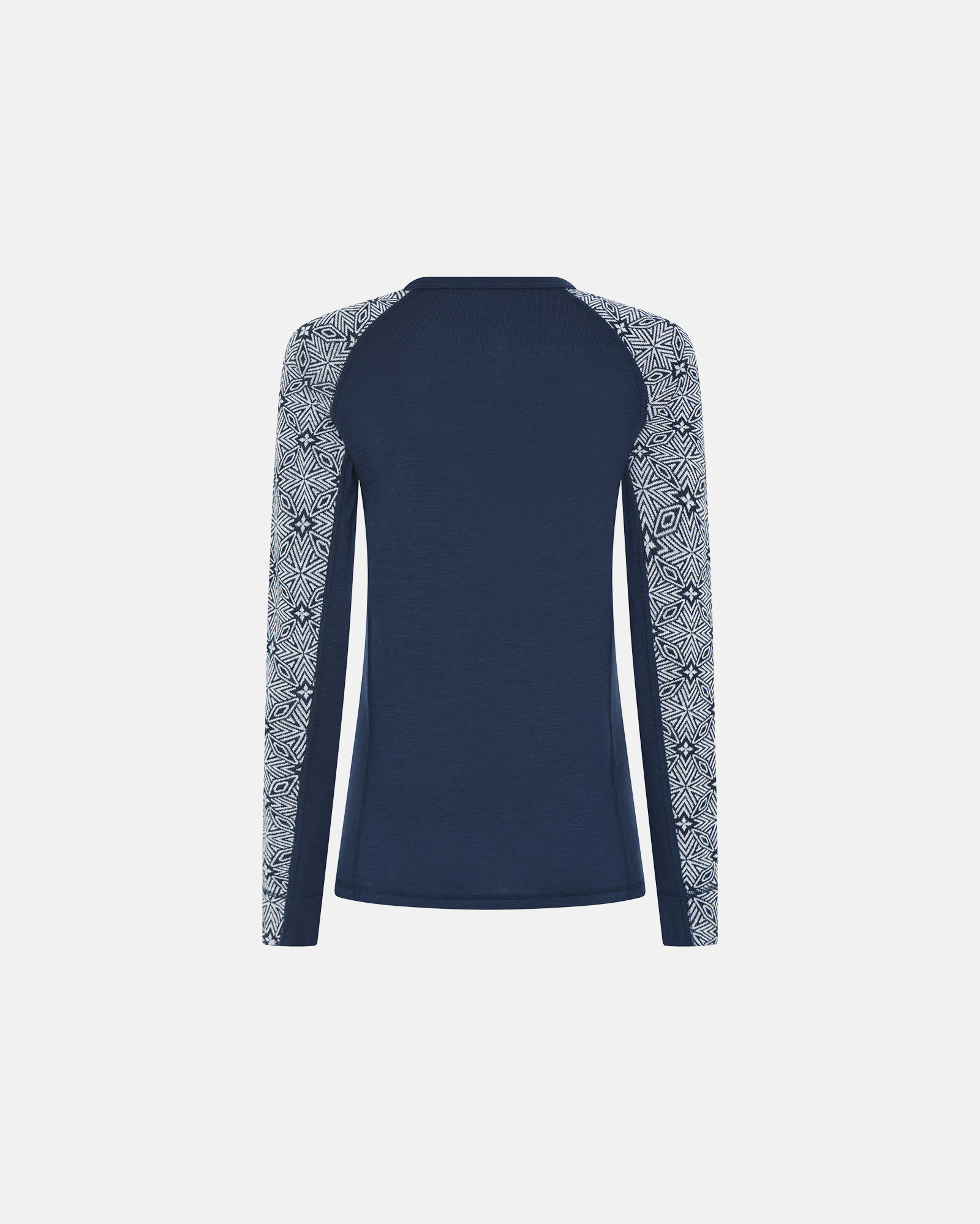 Langermet t-skjorte, 100% merino ull, navy -Dovre Women Langermet t-skjorte, 100% merino ull, navy -Dovre Women