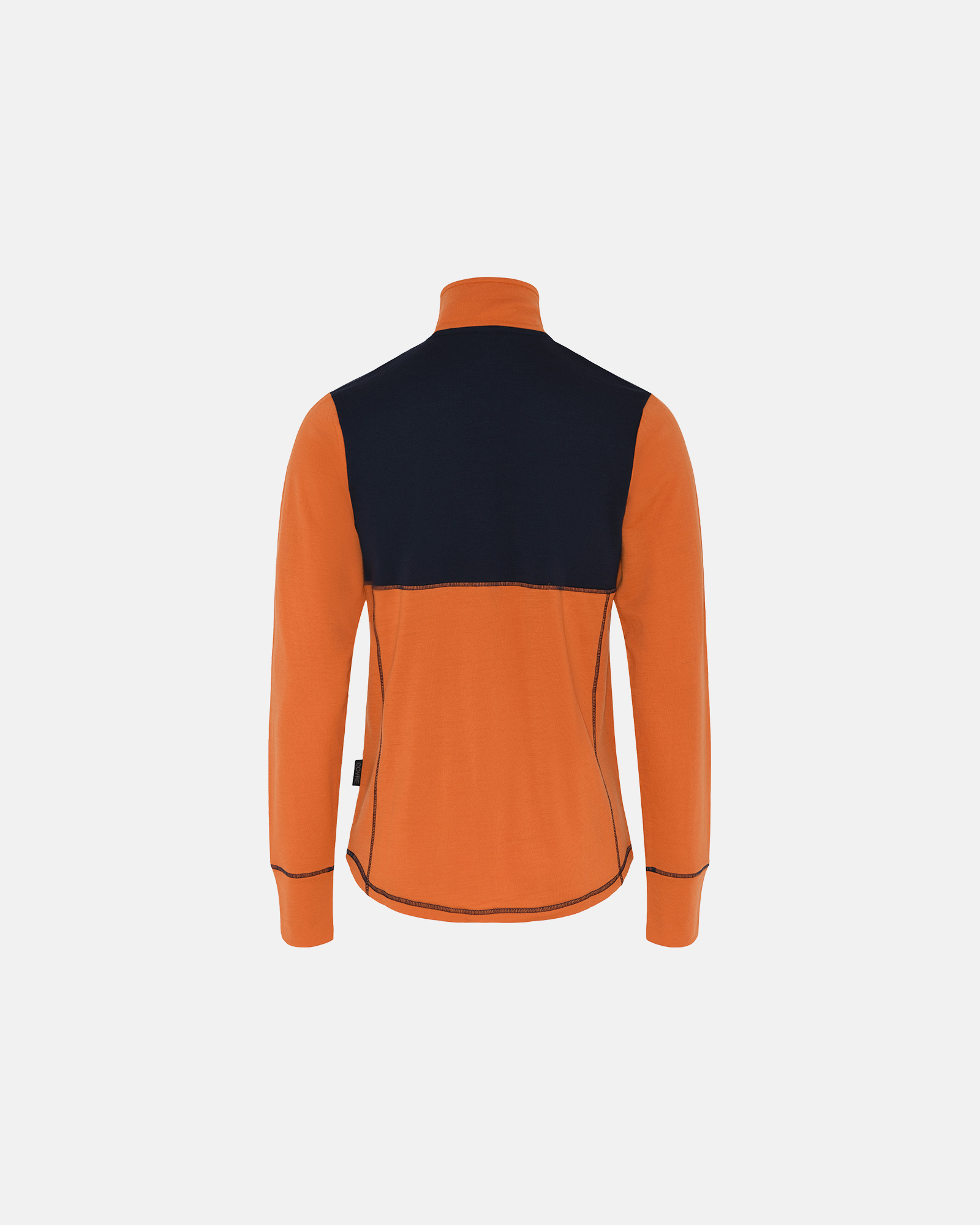 "Midlayer" zip, 100% merino ull, orange/marine -Dovre "Midlayer" zip, 100% merino ull, orange/marine -Dovre