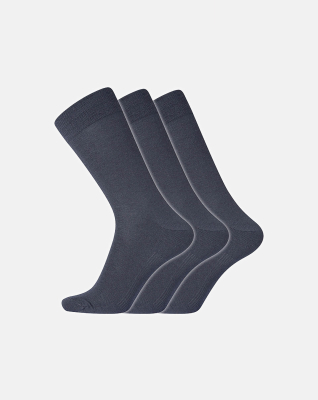 Sokker "No elastic", Ull, 3-pakning, Navy Sokker "No elastic", Ull, 3-pakning, Navy
