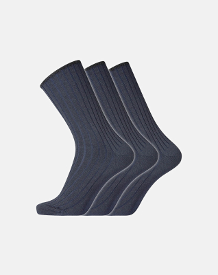 Sokker "No elastic", Ull, 3-pakning, Navy -Dovre Sokker "No elastic", Ull, 3-pakning, Navy -Dovre