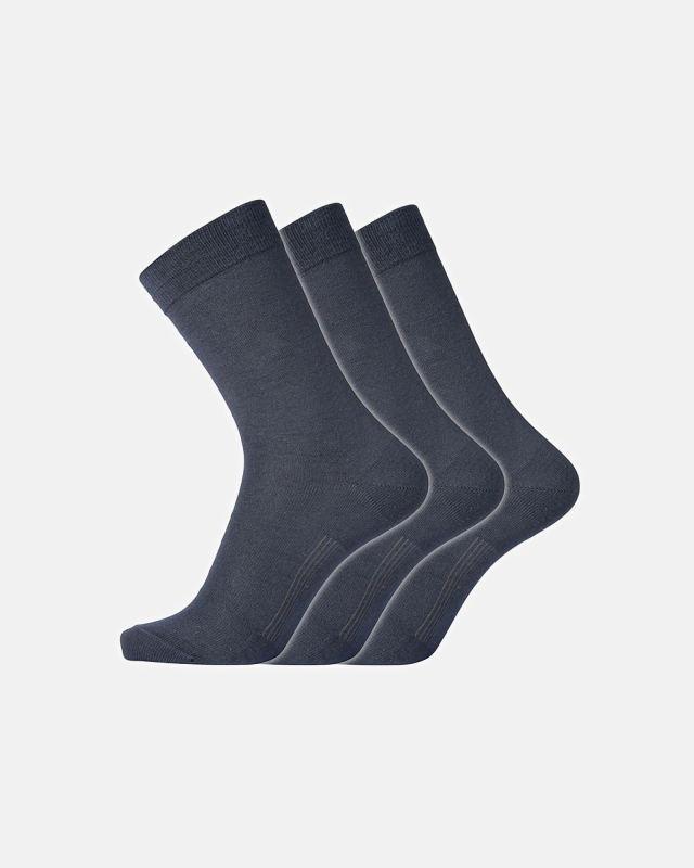 Sokker "ventilated sole", Bomull, 3-pakning, Navy -Dovre