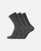 Sokker "ventilated sole", Bomull, 3-pakning, Grå -Dovre