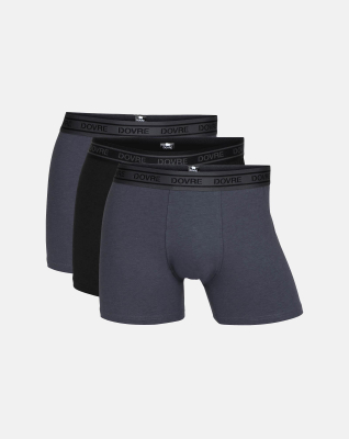 Boxer, bambus, 3-pakning, Grå -Dovre Boxer, bambus, 3-pakning, Grå -Dovre