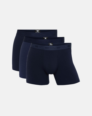 Boxer, Økologisk Bomull, 3-pakning, Navy -Dovre Boxer, Økologisk Bomull, 3-pakning, Navy -Dovre