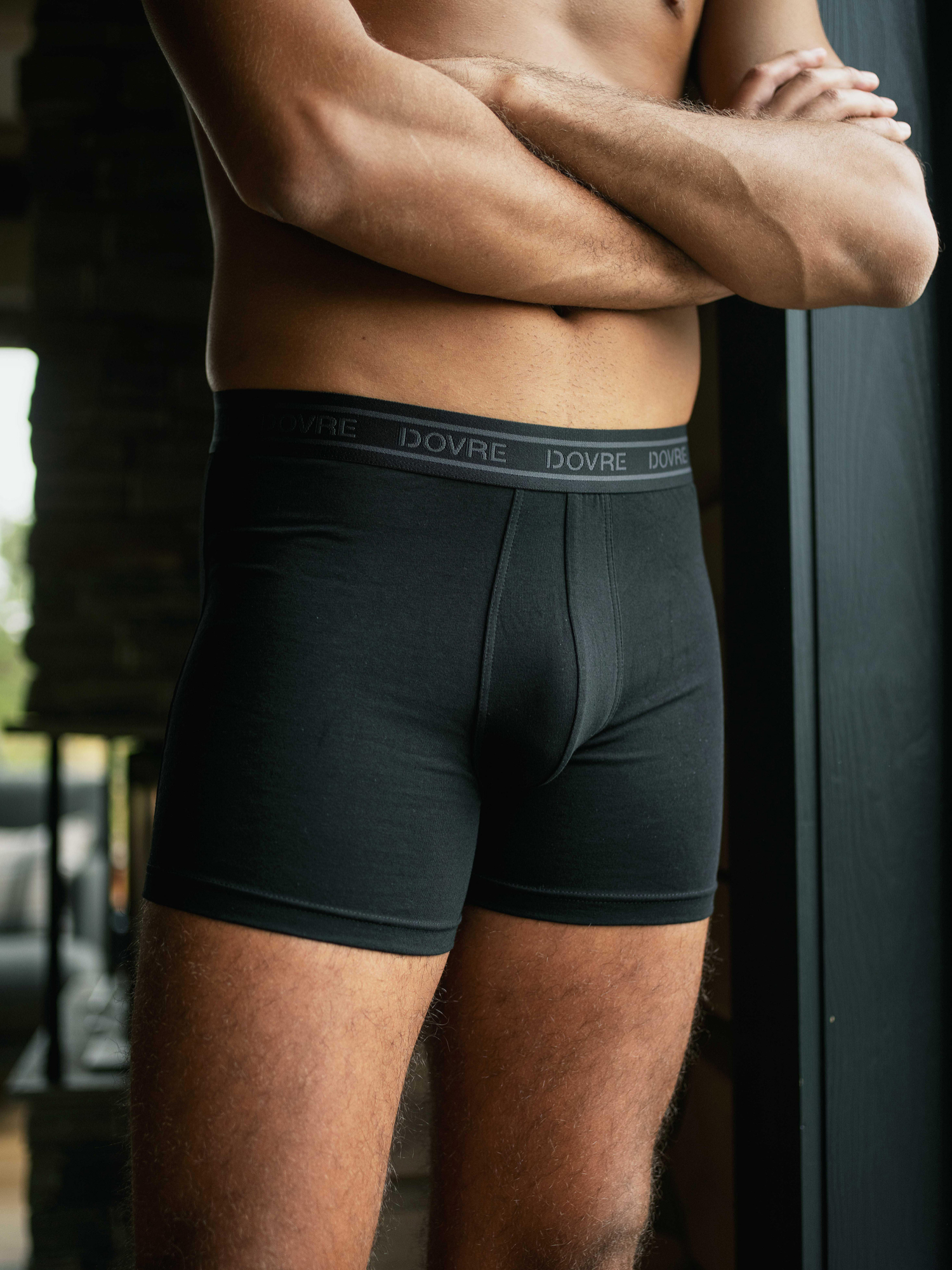 Boxer, Økologisk Bomull, 3-pakning, Svart -Dovre Boxer, Økologisk Bomull, 3-pakning, Svart -Dovre