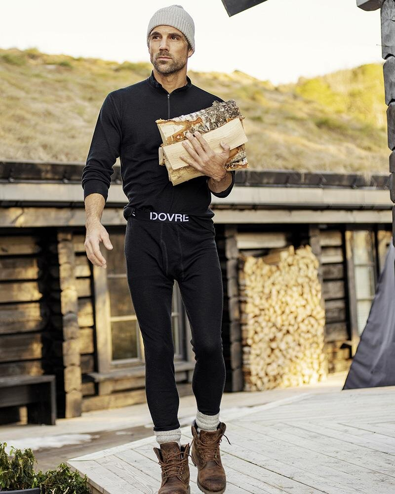 Stillongs, 100% merino ull, grønn -Dovre Stillongs, 100% merino ull, grønn -Dovre