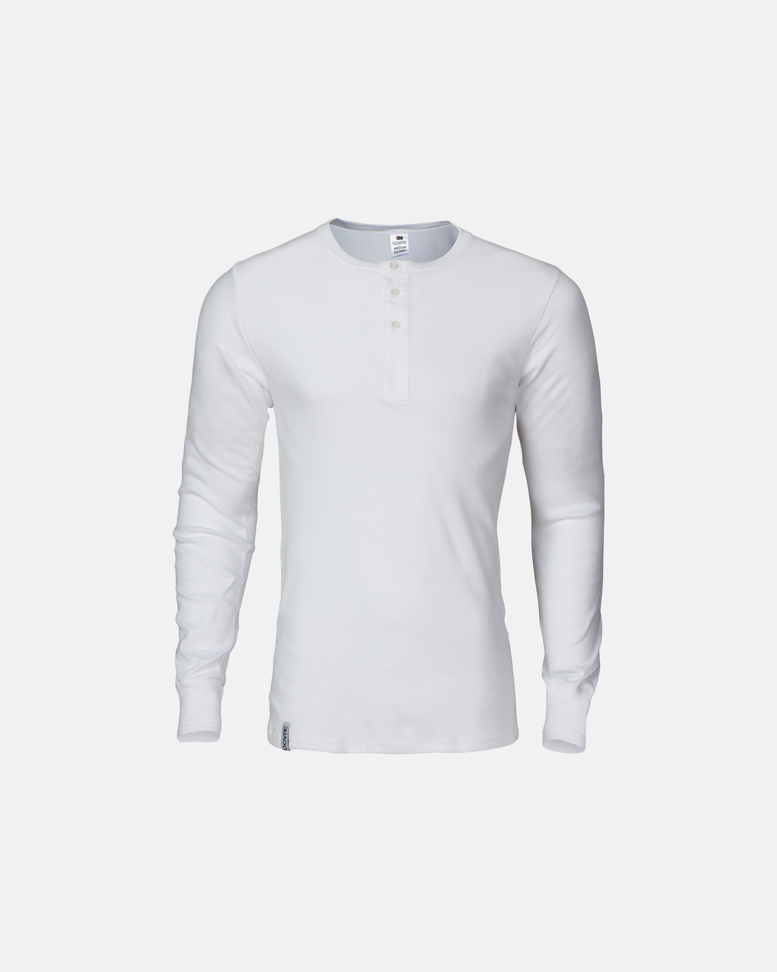 Bestefartrøye Rib, Økologisk Bomull, Hvit -Dovre Bestefartrøye Rib, Økologisk Bomull, Hvit -Dovre