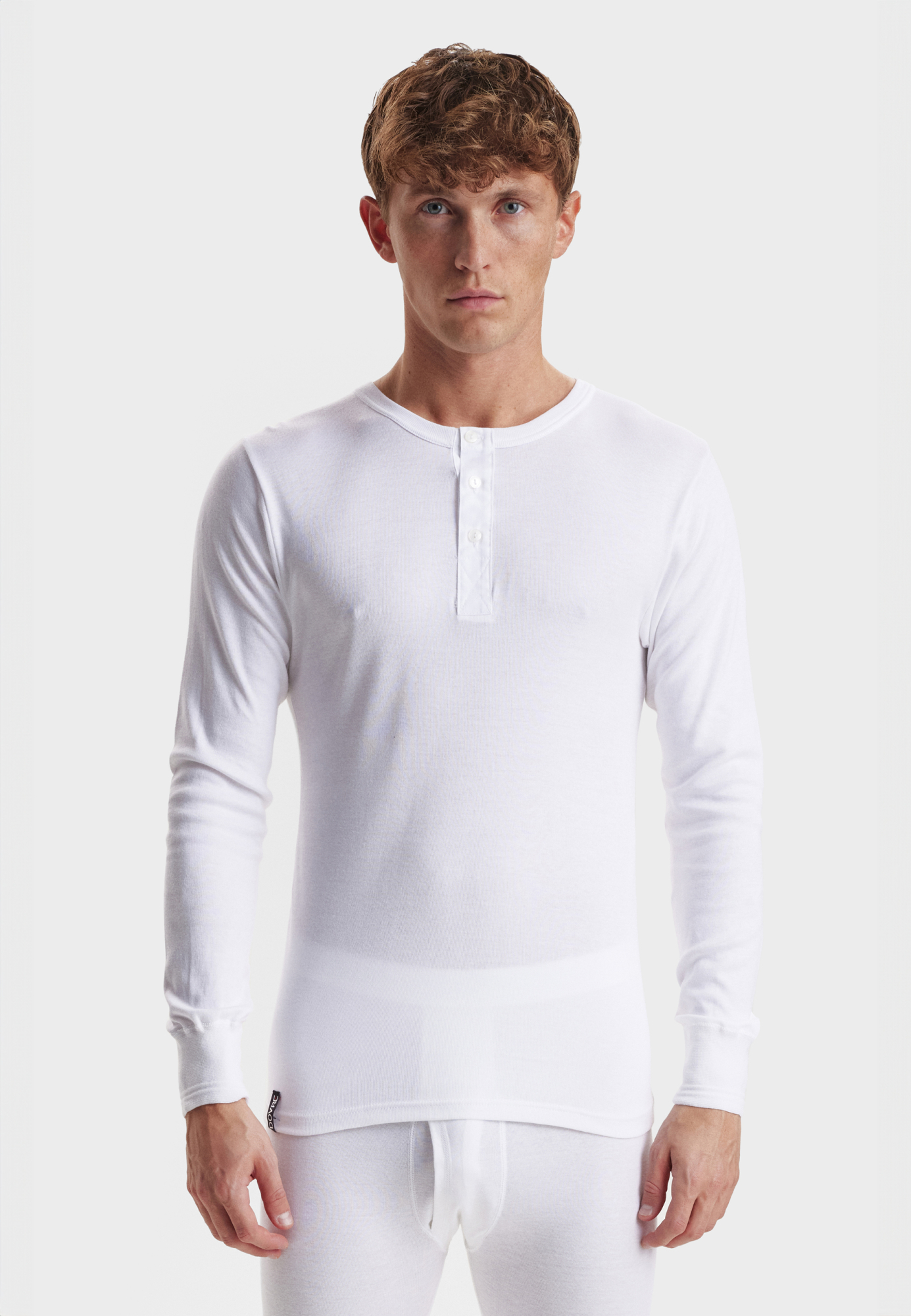 Bestefartrøye Rib, Økologisk Bomull, Hvit -Dovre Bestefartrøye Rib, Økologisk Bomull, Hvit -Dovre