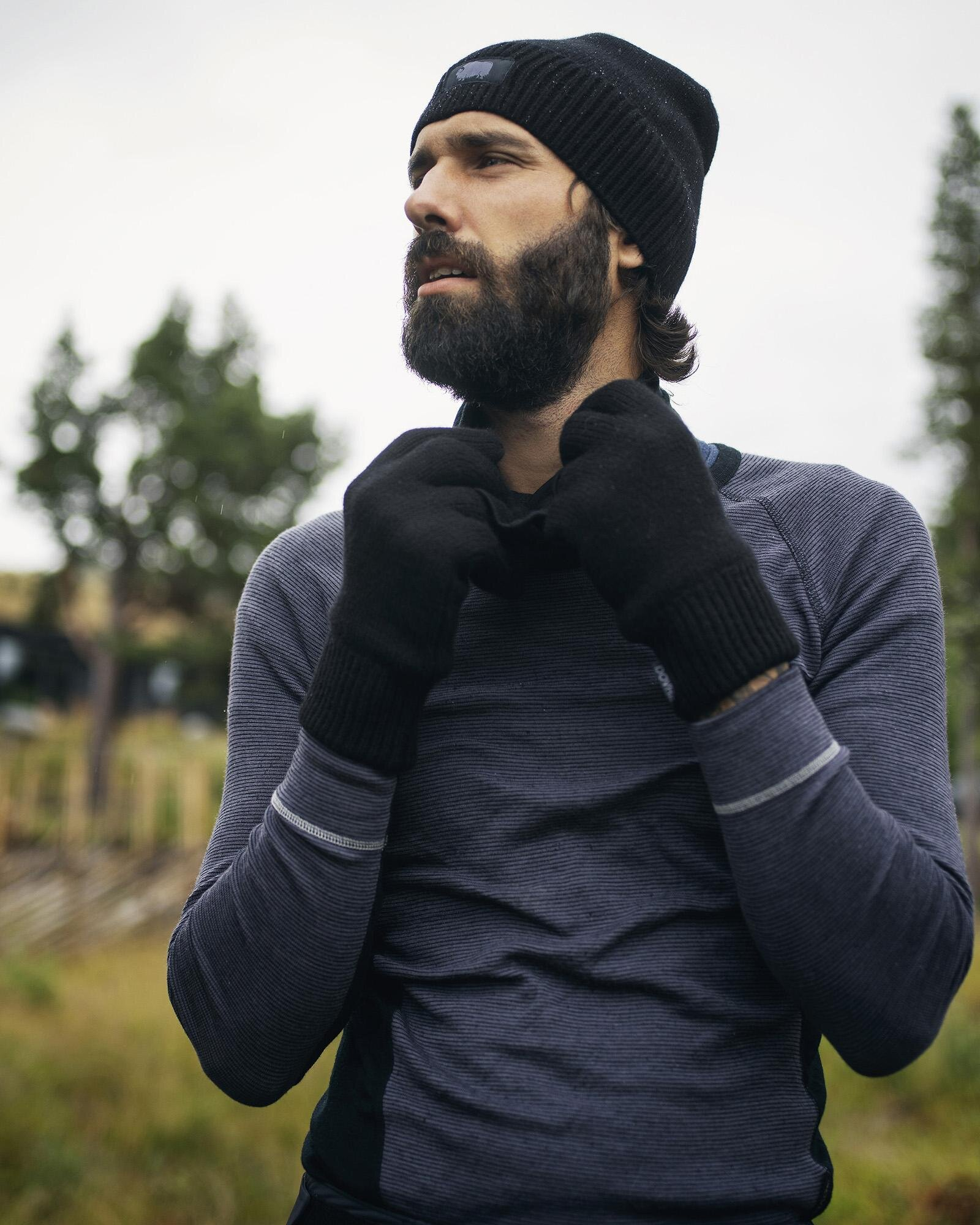 Lue, økologisk ull, svart -Dovre Lue, økologisk ull, svart -Dovre