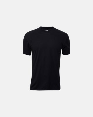 T-Skjorte V-Neck Jersey, Økologisk Bomull, Svart -Dovre T-Skjorte V-Neck Jersey, Økologisk Bomull, Svart -Dovre