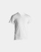 T-Skjorte V-Neck Jersey, Økologisk Bomull, Hvit -Dovre