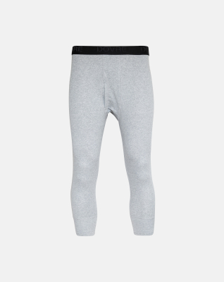 Stillongs 3/4 Rib, Økologisk Bomull, Lys grå -Dovre Stillongs 3/4 Rib, Økologisk Bomull, Lys grå -Dovre