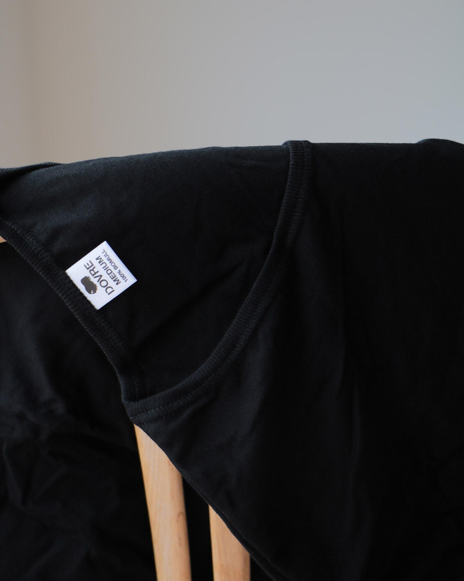 T-Skjorte V-Neck, Økologisk Bomull, Svart -Dovre T-Skjorte V-Neck, Økologisk Bomull, Svart -Dovre