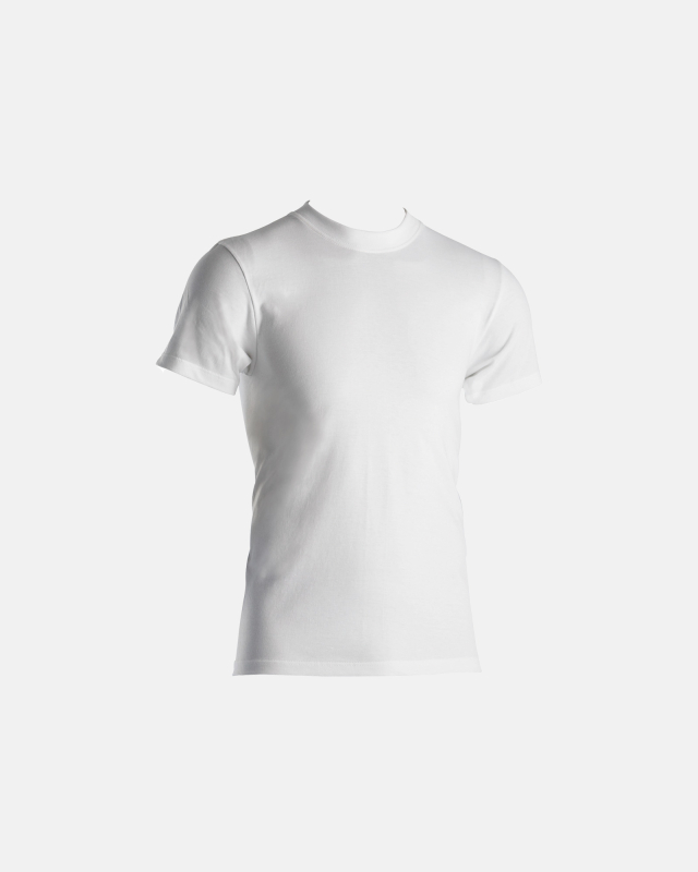 T-Skjorte O-Neck Jersey, Økologisk Bomull, Hvit