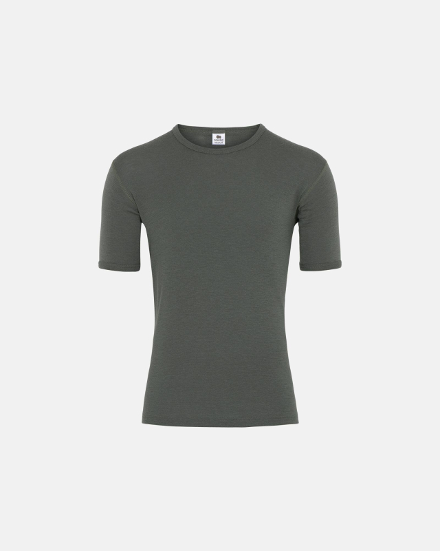 T-skjorte, 100% merino ull, grønn -Dovre