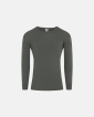 Langermet t-skjorte, 100% merino ull, grønn - Dovre