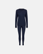 Lange untertøysett, 100% merino ull, Navy -Dovre Women