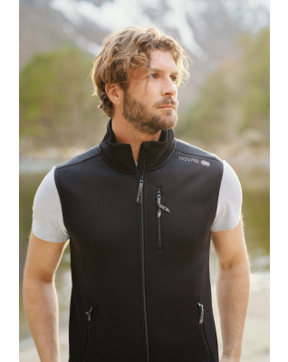 Fleece Vest, Polyester, Svart Fleece Vest, Polyester, Svart