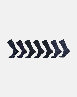 Sokker, Bambusviskose, 7-pakning, Marineblå -Dovre Sokker, Bambusviskose, 7-pakning, Marineblå -Dovre