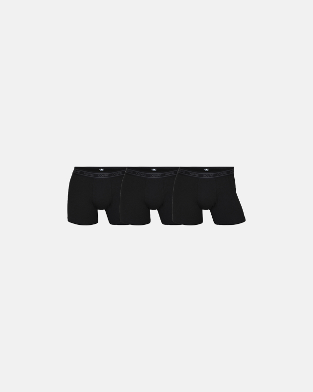 Boxer,  bambus, 3-pakning, Svart -Dovre