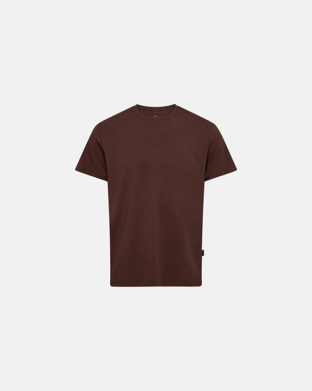 T-skjorte "o-hals", Bambusviskose, Brun -Dovre