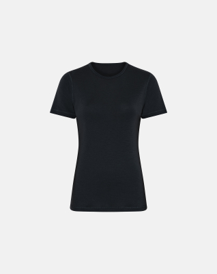 T-skjorte, 100% ull, svart T-skjorte, 100% ull, svart