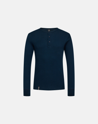 Grandad ribb, Økologisk bomull, Navy Grandad ribb, Økologisk bomull, Navy