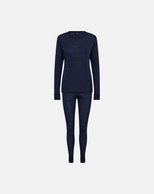 Lange untertøysett, 100% merino ull, Navy Lange untertøysett, 100% merino ull, Navy