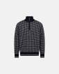 Cable strik med zip, 100% Ull, Flerfarget - Dovre