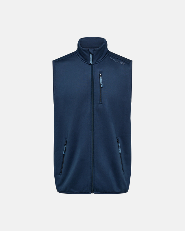 Fleece Vest, Polyester, Blå