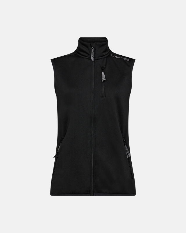 Fleece vest, Polyester, Svart