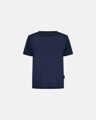 T-skjorte, 100% merino ull, Navy T-skjorte, 100% merino ull, Navy